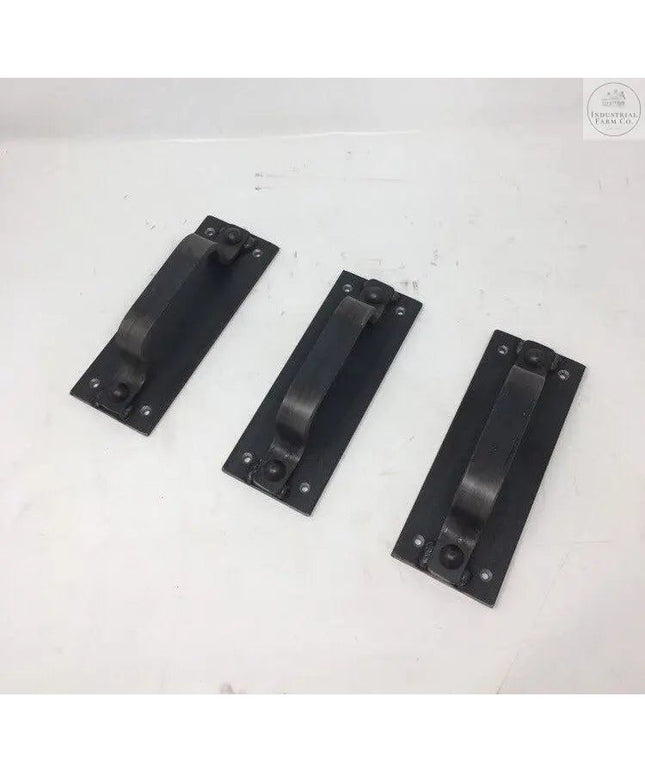 The Corning Handle Door Handle/ Pull Clear Coat Flat Push Plate Include Flat Pushplate | Industrial Farm Co