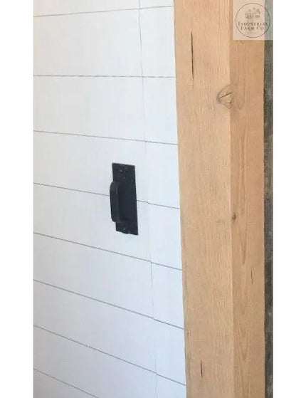 The Corning Handle Door Handle/ Pull Black Powder Coat Flat Push Plate Do Not Include Flat Pushplate | Industrial Farm Co