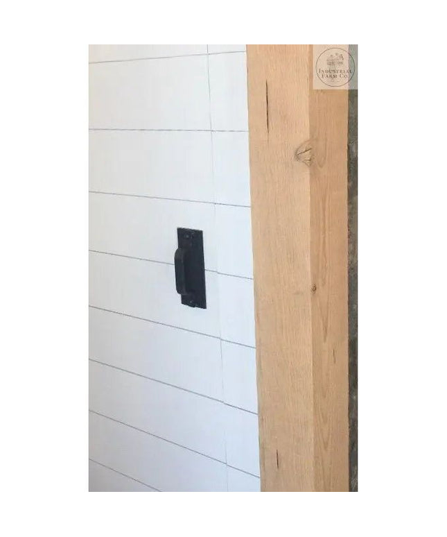 The Corning Handle Door Handle/ Pull Black Powder Coat Flat Push Plate Do Not Include Flat Pushplate | Industrial Farm Co