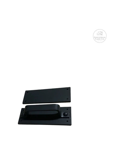 The Corning Handle Door Handle/ Pull Gold Powder Coat Flat Push Plate Include Flat Pushplate | Industrial Farm Co
