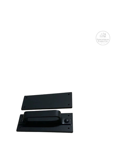 The Corning Handle Door Handle/ Pull Gold Powder Coat Flat Push Plate Include Flat Pushplate | Industrial Farm Co