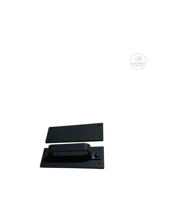 The Corning Handle Door Handle/ Pull Gold Powder Coat Flat Push Plate Include Flat Pushplate | Industrial Farm Co