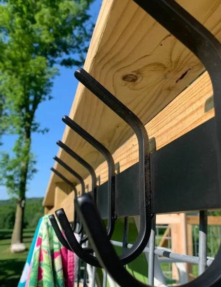 The Eastman Coat & Hook Rack Coat Rack 10"  Wall Mount Length Finish Clear Coat | Industrial Farm Co