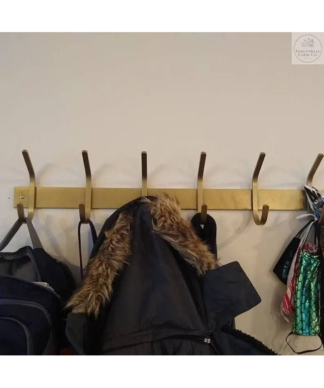 The Eastman Coat & Hook Rack Coat Rack 10"  Wall Mount Length Finish Copper Powder Coat | Industrial Farm Co
