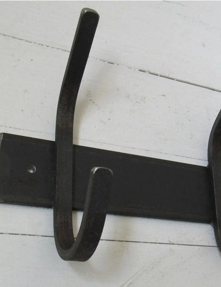 The Eastman Coat & Hook Rack Coat Rack 10"  Wall Mount Length Finish Silver Powder Coat | Industrial Farm Co