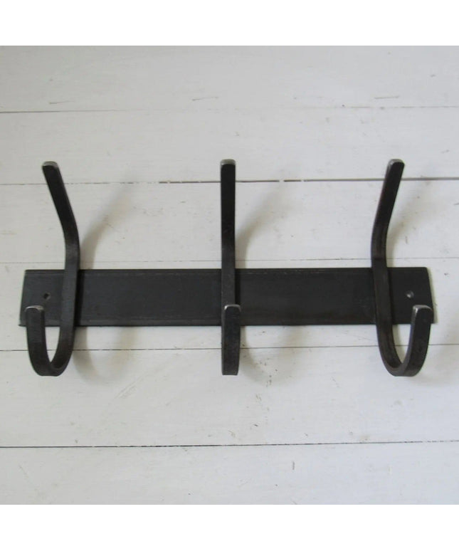 The Eastman Coat & Hook Rack Coat Rack 14"  Wall Mount Length Finish Clear Coat | Industrial Farm Co