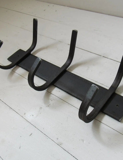 The Eastman Coat & Hook Rack Coat Rack 14"  Wall Mount Length Finish Gold Powder Coat | Industrial Farm Co