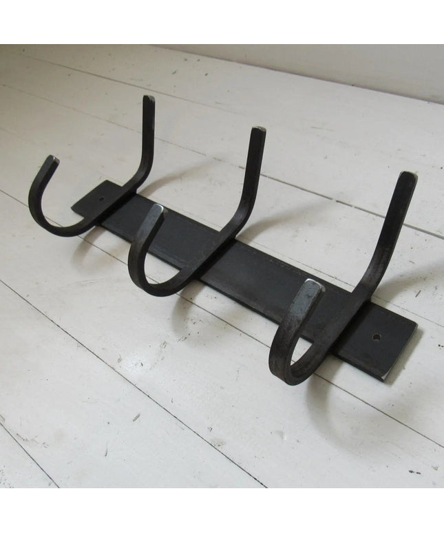 The Eastman Coat & Hook Rack Coat Rack 14"  Wall Mount Length Finish Gold Powder Coat | Industrial Farm Co