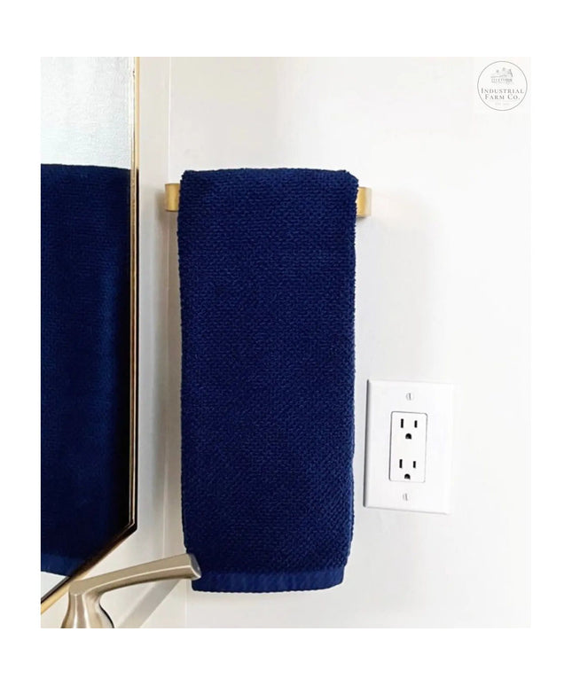 The Emma Towel Holder Door Handle/Pull 7" Wall Mount Length Finish Copper Powder Coat | Industrial Farm Co