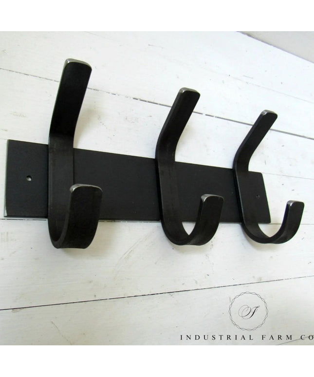 The Fairmount Style Coat Rack Coat Rack 14" Wall Mount Length Finish Silver Powder Coat | Industrial Farm Co