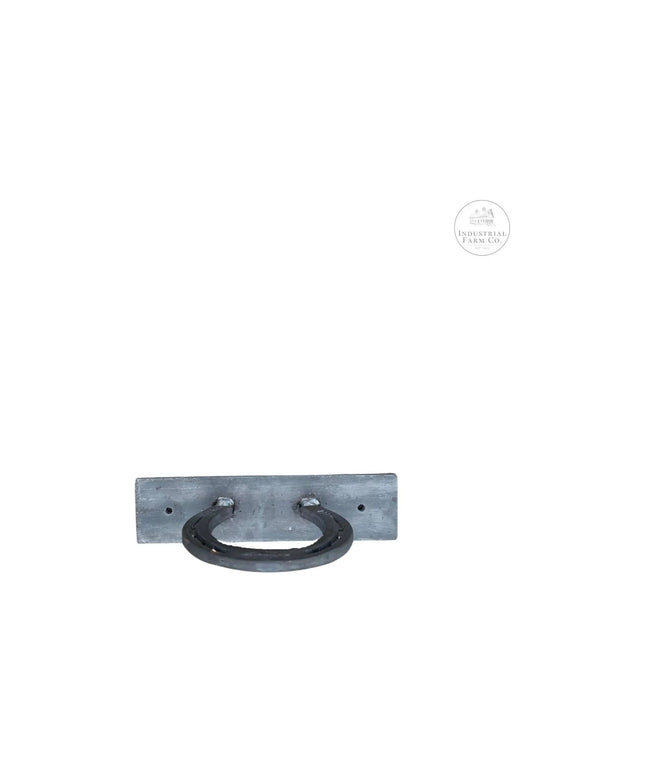 The Ginger Horseshoe Hook Towel Bar Silver Powder Coat   | Industrial Farm Co