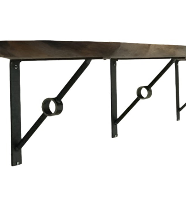 The Glen Cove Modern Shelf Support Shelf Support 6" Depth x 6" Wall Mount Length Finish Gold Powder Coat | Industrial Farm Co