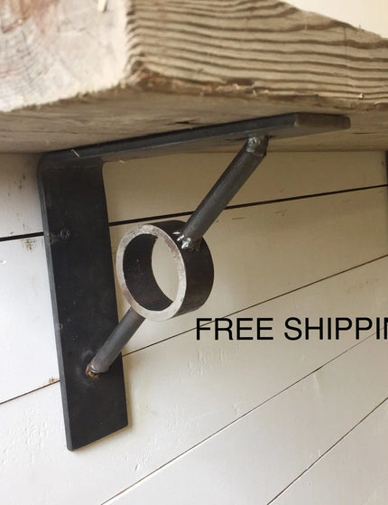 The Glen Cove Modern Shelf Support Shelf Support 7" Depth x 7" Wall Mount Length Finish Gold Powder Coat | Industrial Farm Co