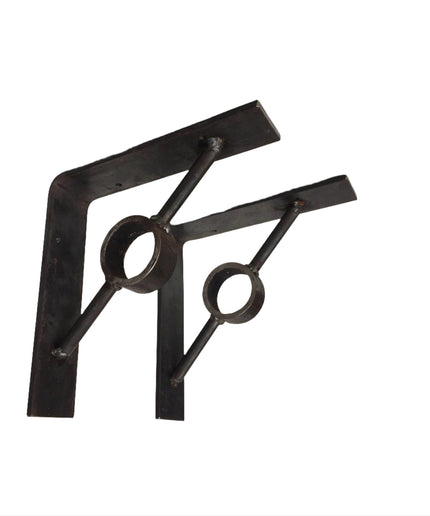 The Glen Cove Modern Shelf Support Shelf Support 7" Depth x 7" Wall Mount Length Finish Silver Powder Coat | Industrial Farm Co