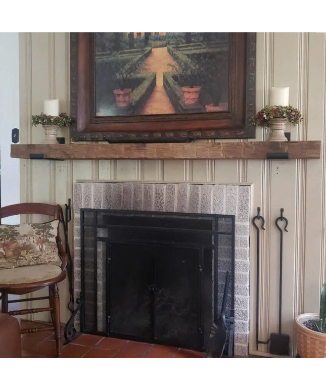 The Glimmerglass J Shelf or Mantel Bracket Shelf Support 4"  Depth Finish Copper Powder Coat | Industrial Farm Co