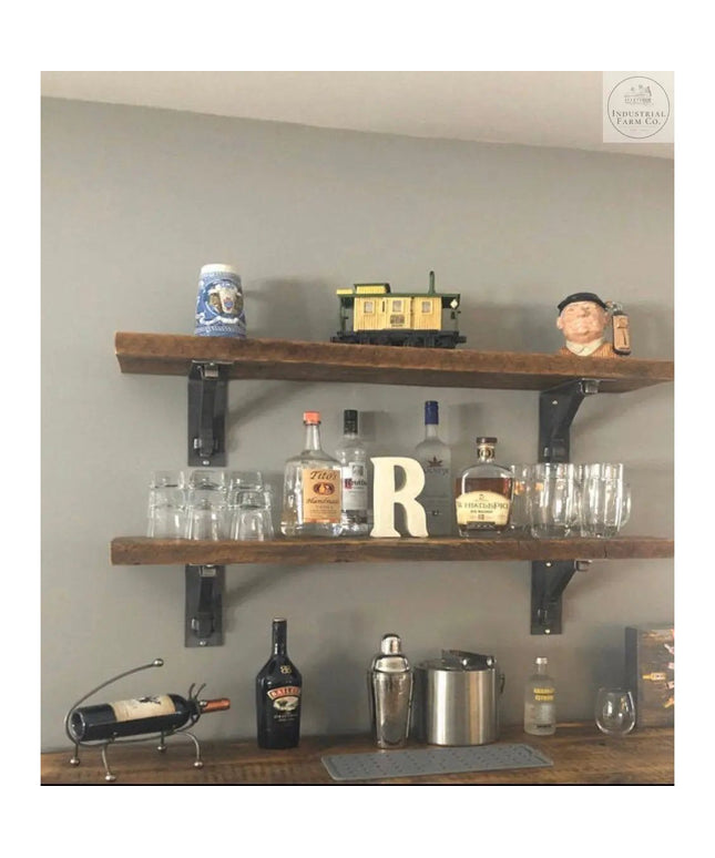 The Hornell Industrial Shelf Support Shelf Support 6" Depth x 6" Wall Mount Length Finish Copper Powder Coat | Industrial Farm Co