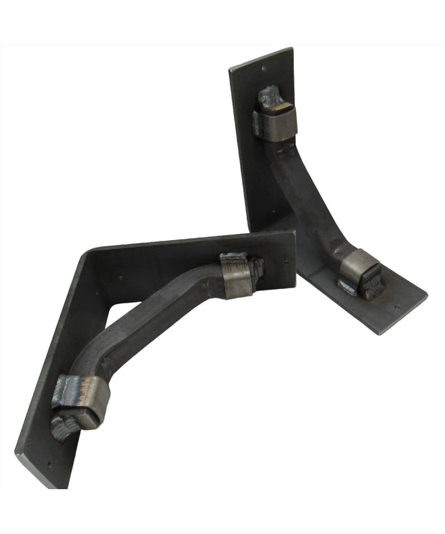 The Hornell Industrial Shelf Support Shelf Support 7" Depth x 7" Wall Mount Length Finish Gold Powder Coat | Industrial Farm Co