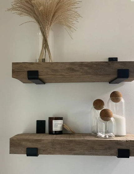 The Jane J Style Shelf Brackets Shelf Support 3"  Depth Finish Raw - Uncoated Metal | Industrial Farm Co