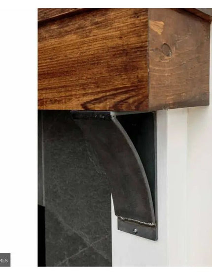 The Jeffery Style Shelf Bracket Brackets/Corbels 3" Depth x 8" Wall Mount Length Finish Black Powder Coat | Industrial Farm Co