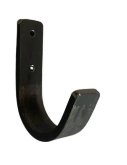 The Kenny Metal Wall Hooks Hook .5"  Wide Hook Finish Silver Powder Coat | Industrial Farm Co