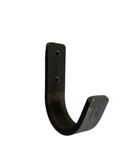 The Kenny Metal Wall Hooks Hook 1"  Wide Hook Finish Clear Coat | Industrial Farm Co