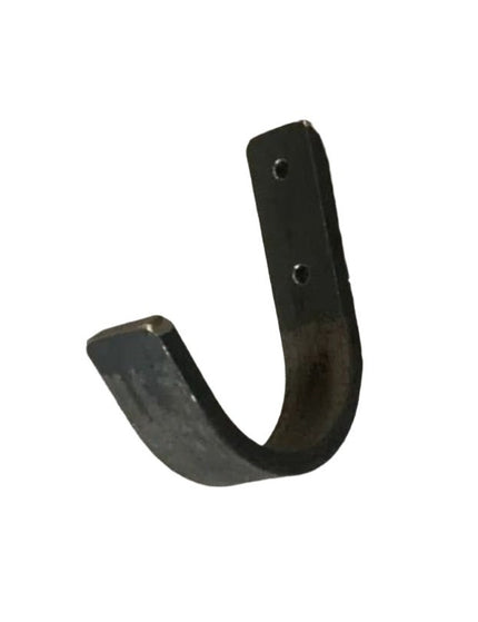 The Kenny Metal Wall Hooks Hook 1"  Wide Hook Finish Silver Powder Coat | Industrial Farm Co