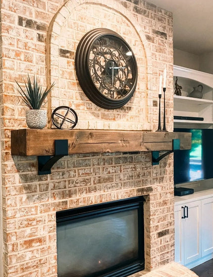 Kudlick Farmhouse Mantel Bracket Brackets/Corbels 6" Depth x 6" Wall Mount Length Finish Copper Powder Coat | Industrial Farm Co