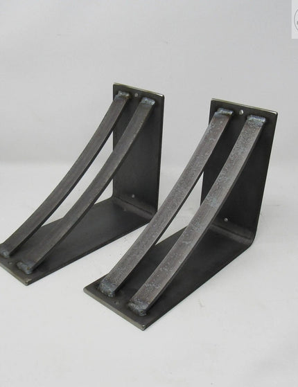 The Little Falls Metal Corbel Brackets/Corbels 8" Depth x 8" Wall Mount Length Finish Copper Powder Coat | Industrial Farm Co