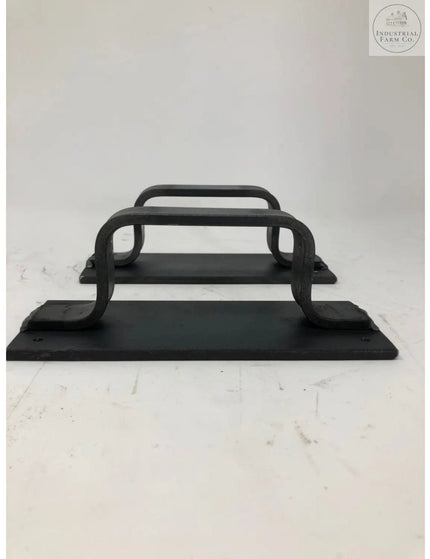 The Lockport Pull Door Handle/ Pull Clear Coat Flat Pushplate Include Flat Pushplate | Industrial Farm Co
