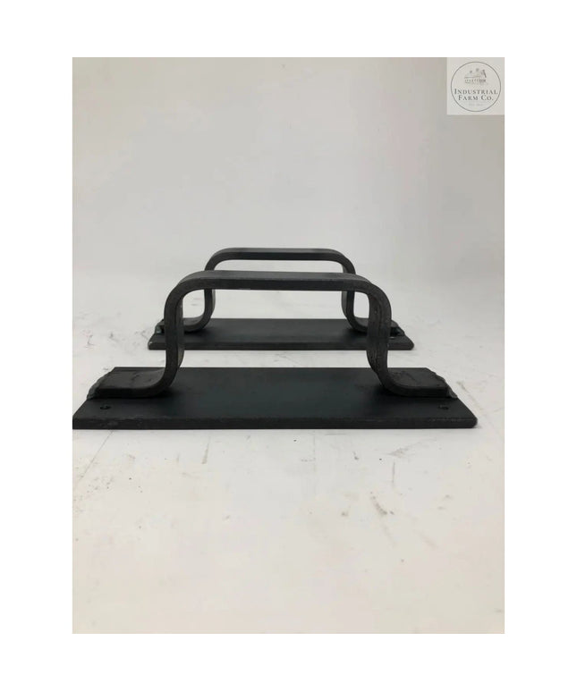 The Lockport Pull Door Handle/ Pull Clear Coat Flat Pushplate Include Flat Pushplate | Industrial Farm Co