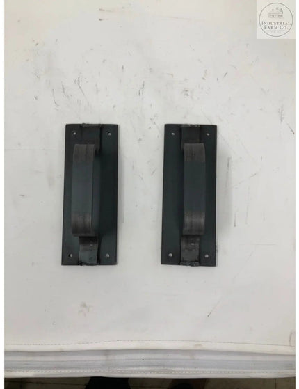 The Lockport Pull Door Handle/ Pull Clear Coat Flat Pushplate Include Flat Pushplate | Industrial Farm Co