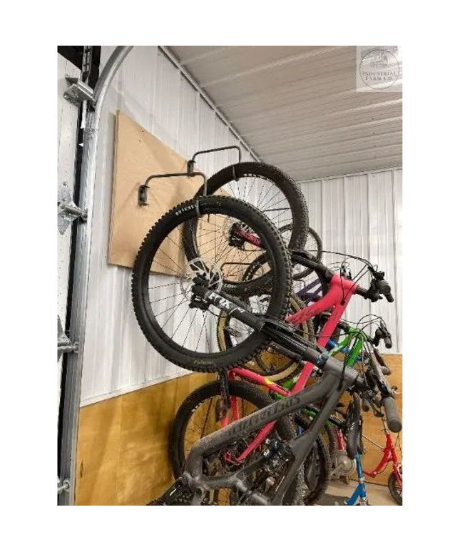 The Logan Wall Mounted Bike Rack Hook Regular Rim Finish Gold Powder Coat | Industrial Farm Co
