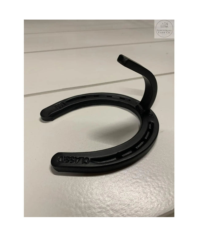 The Lucky Marion Horseshoe Hook Hook .5" Wide Hook Finish Black Powder Coat | Industrial Farm Co