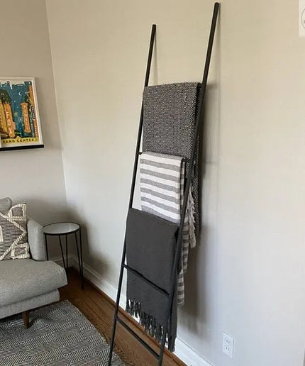 The Lynn Metal Ladder Decorative Ladder 4 ft Tall Style 18 In Wide | Industrial Farm Co