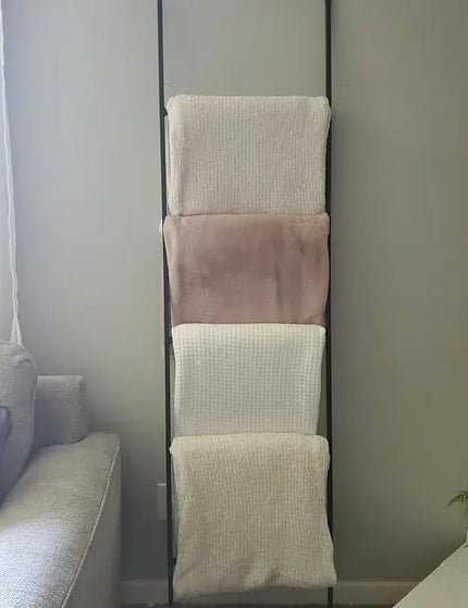 The Lynn Metal Ladder Decorative Ladder 4 ft Tall Style 18 In Wide | Industrial Farm Co