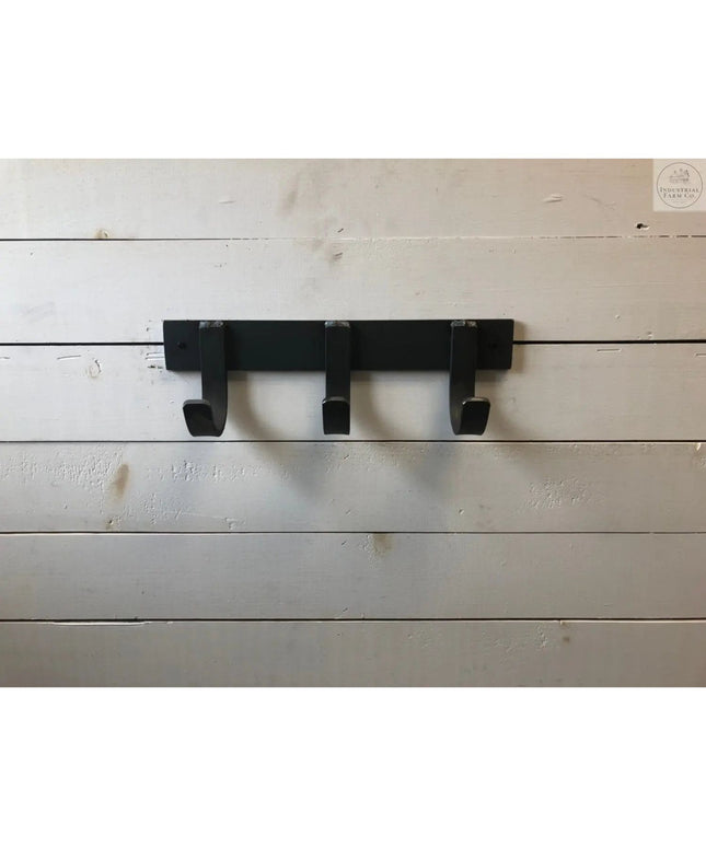The Mary Style Handmade Coat Rack Coat Rack 10" Wall Mount Length Finish Black Powder Coat | Industrial Farm Co