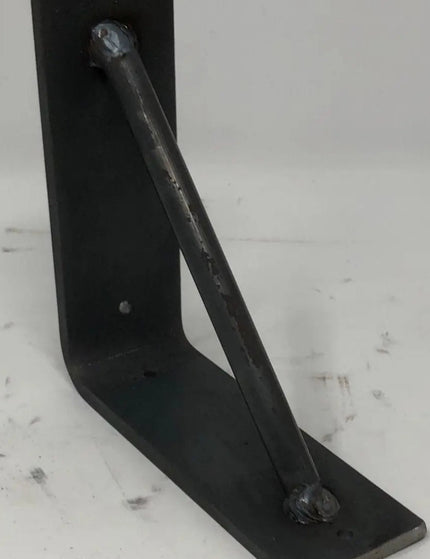 The Middletown L Shelf Support Shelf Support 5" Depth x 5" Wall Mount Length Finish Black Powder Coat | Industrial Farm Co