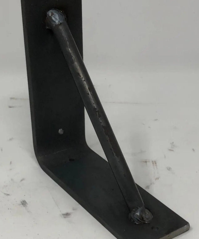 The Middletown L Shelf Support Shelf Support 5" Depth x 5" Wall Mount Length Finish Black Powder Coat | Industrial Farm Co