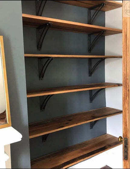 The Niagara Bracket Support Shelf Support 5" Depth x 5" Wall Mount Length Finish Silver Powder Coat | Industrial Farm Co