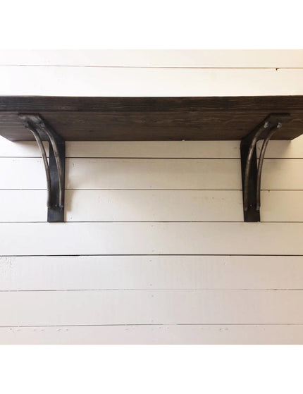 The Niagara Bracket Support Shelf Support 7" Depth x 7" Wall Mount Length Finish Black Powder Coat | Industrial Farm Co
