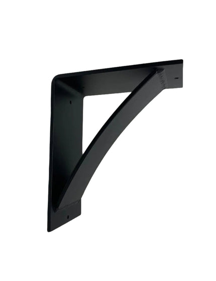 The Nine Mile Mantel Bracket Support Brackets/Corbels 5" Depth x 5" Wall Mount Length Finish Silver Powder Coat | Industrial Farm Co