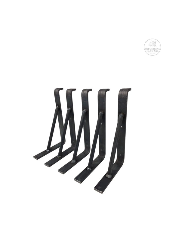 The Norwich Support Bracket Shelf Support 3"  Depth Finish Black Powder Coat | Industrial Farm Co