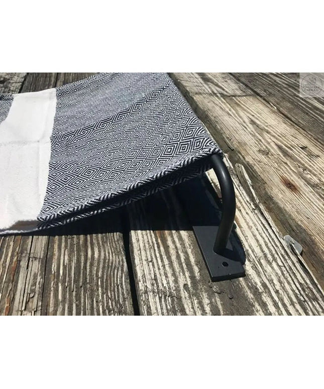 The Oswego Modern Bathroom Towel Bar Towel Bar 18" Wall Mount Length Finish Silver Powder Coat | Industrial Farm Co