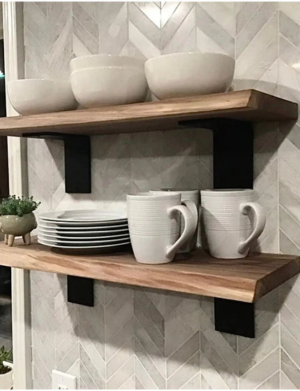 The Owasco L Shelf Support Shelf Support 4" Depth x 4" Wall Mount Length Finish Raw - Uncoated Metal | Industrial Farm Co
