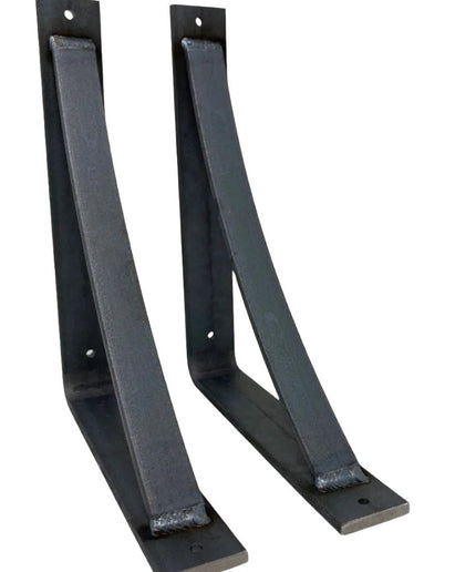 The Rey Bracket Support Shelf Support 5" Depth x 5" Wall Mount Length Finish Silver Powder Coat | Industrial Farm Co