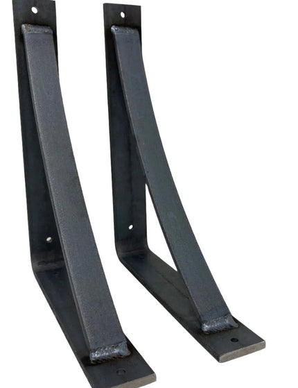 The Rey Bracket Support Shelf Support 5" Depth x 5" Wall Mount Length Finish Silver Powder Coat | Industrial Farm Co