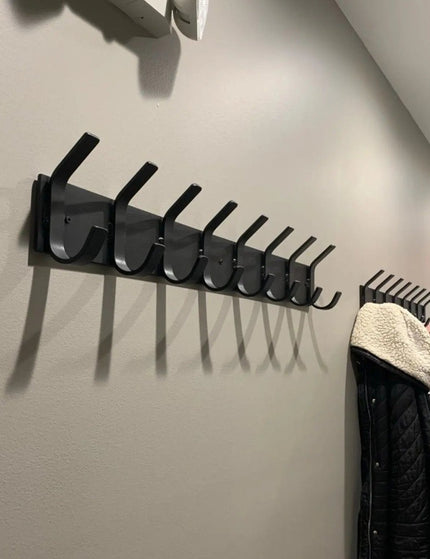 Riseform Wall Mounted Metal Coat Rack Coat Rack 10" Wall Mount Length Finish Gold Powder Coat | Industrial Farm Co