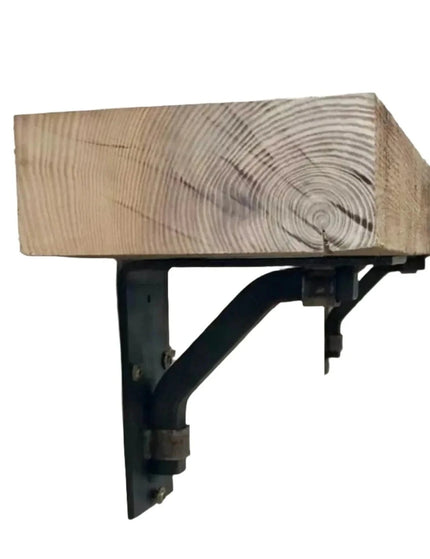 The Rosamond Shelf Supports Shelf Support 5" Depth x 5" Wall Mount Length Finish Raw - Uncoated Metal | Industrial Farm Co