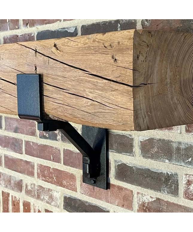 The Rustic Buffalo Support Bracket Brackets/Corbels 6.5" Depth x 6" Wall Mount Length.5 Finish Black Powder Coat | Industrial Farm Co