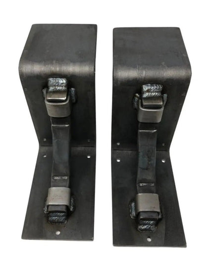 The Rustic Buffalo Support Bracket Brackets/Corbels 7" Depth x 7" Wall Mount Length Finish Black Powder Coat | Industrial Farm Co